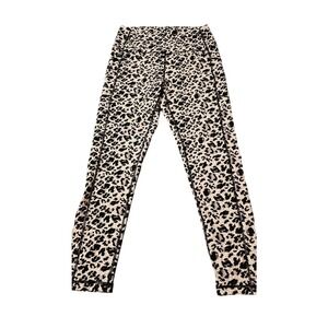 Zyia Snow Leopard Brilliant 7/8‎ pocket leggings size 8-10 (TTS)